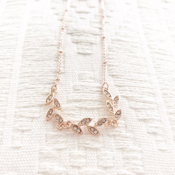 LC Lauren Conrad Jewelry - 🔥 Curved Branch Necklace Rose Gold, Lauren Conrad